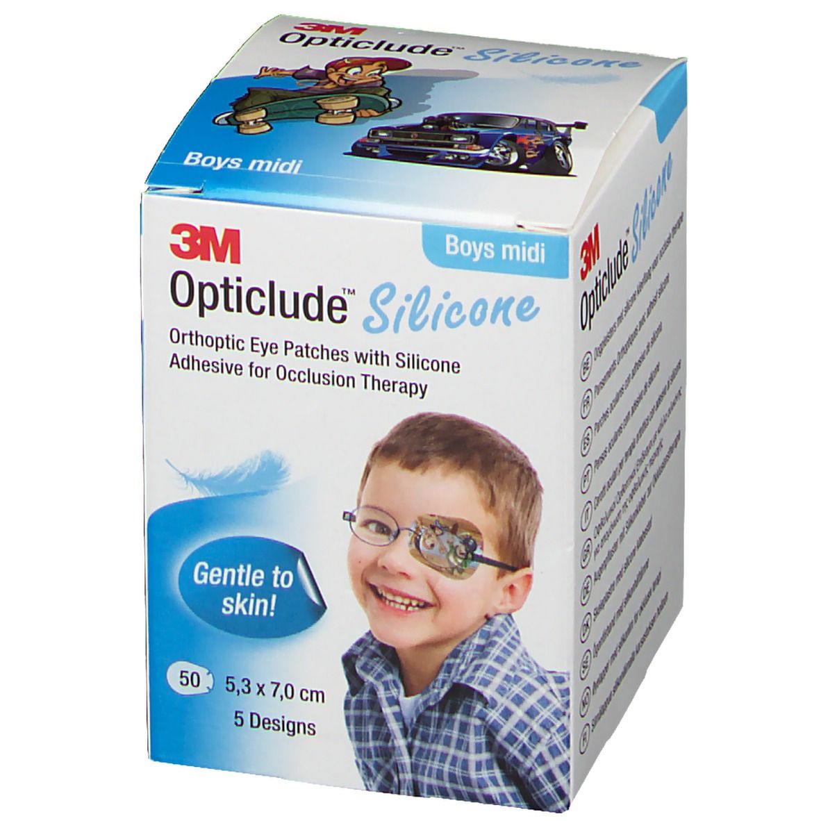 Opticlude 3M Silicone Boys maxi 5,3 x 7 cm