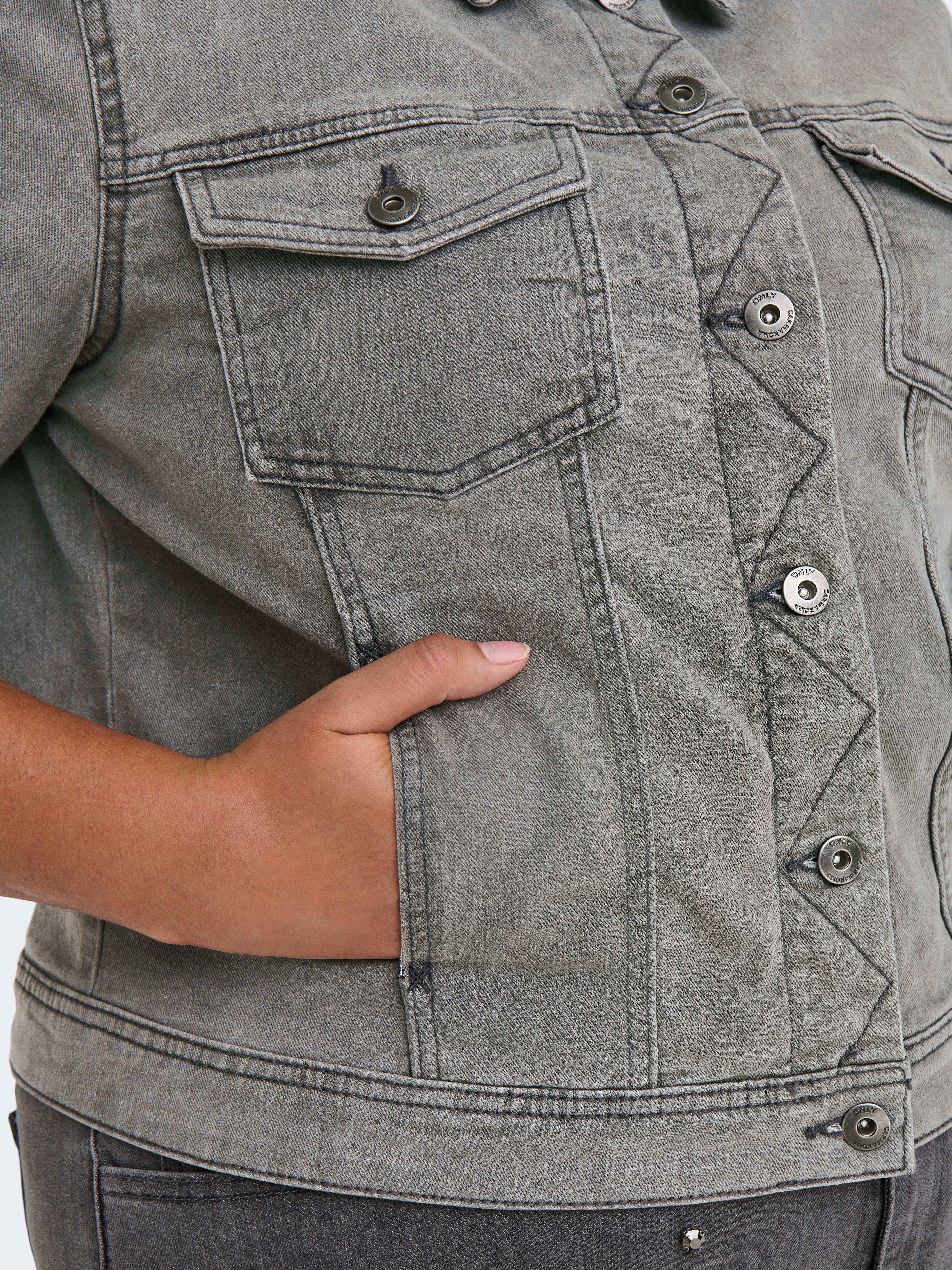 CARWESPA Jeansjacke Medium Grey Denim