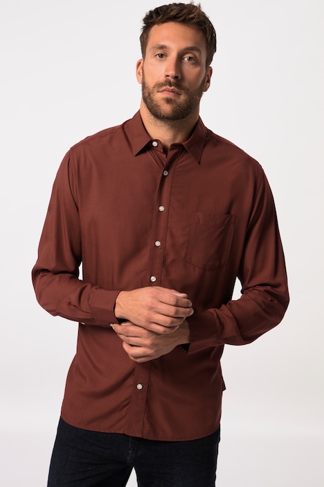 Viskose-Hemd, Langarm, Kentkragen, Modern Fit, bis 8 XL