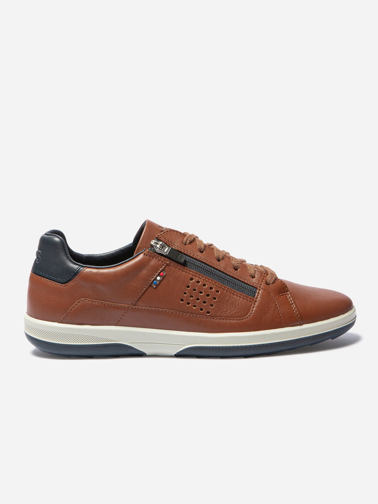 Baskets Homme Fabriquées en France Cuir Marron
