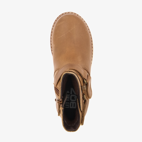 Braqeez leren jongens boots cognac/bruin