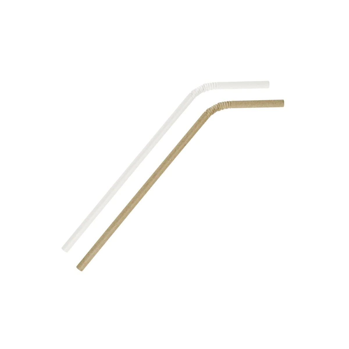 Lot de 120 pailles flexibles en papier Eco Friendly Fackelmann