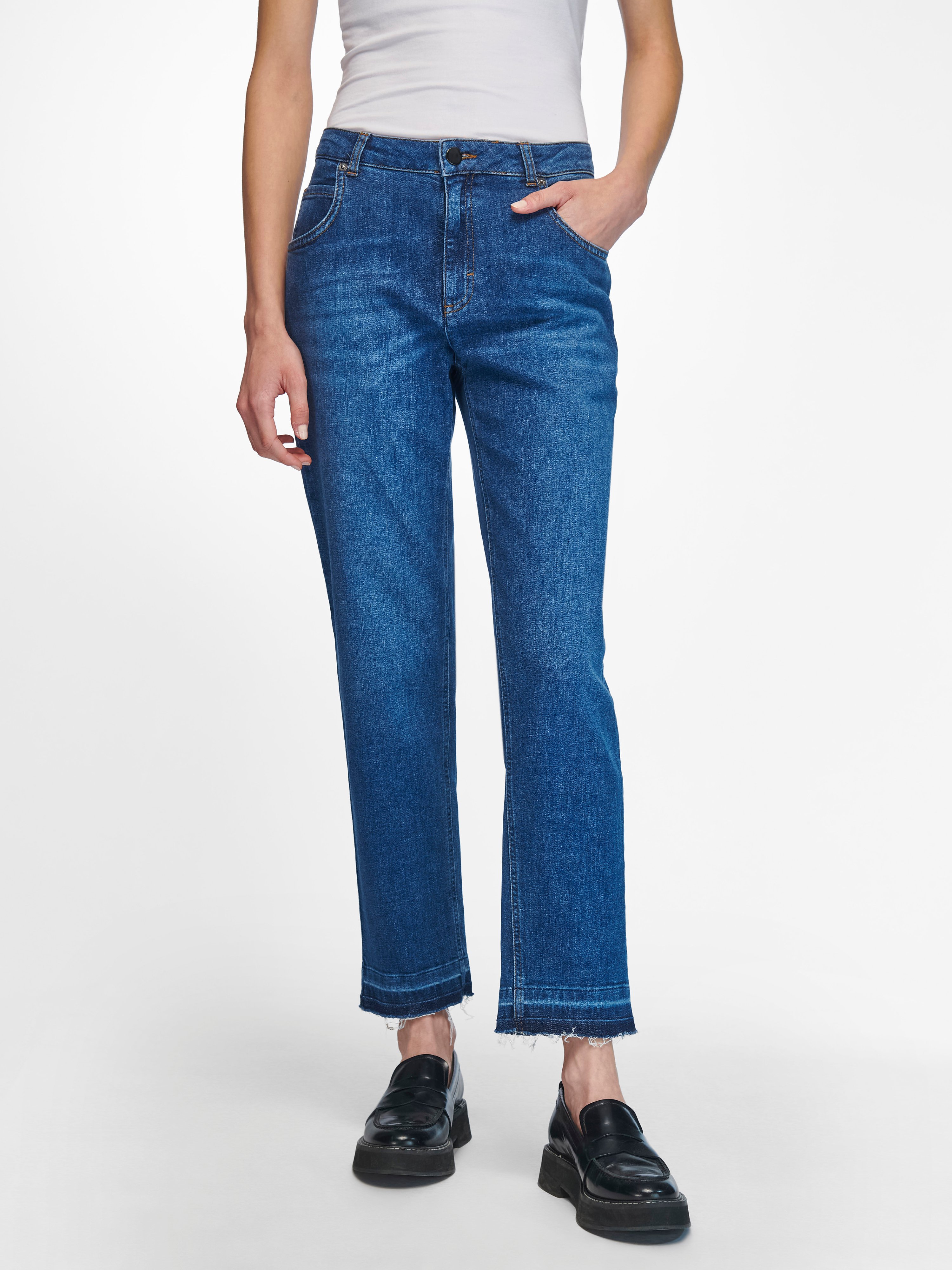Knöchellange 5-Pocket-Jeans