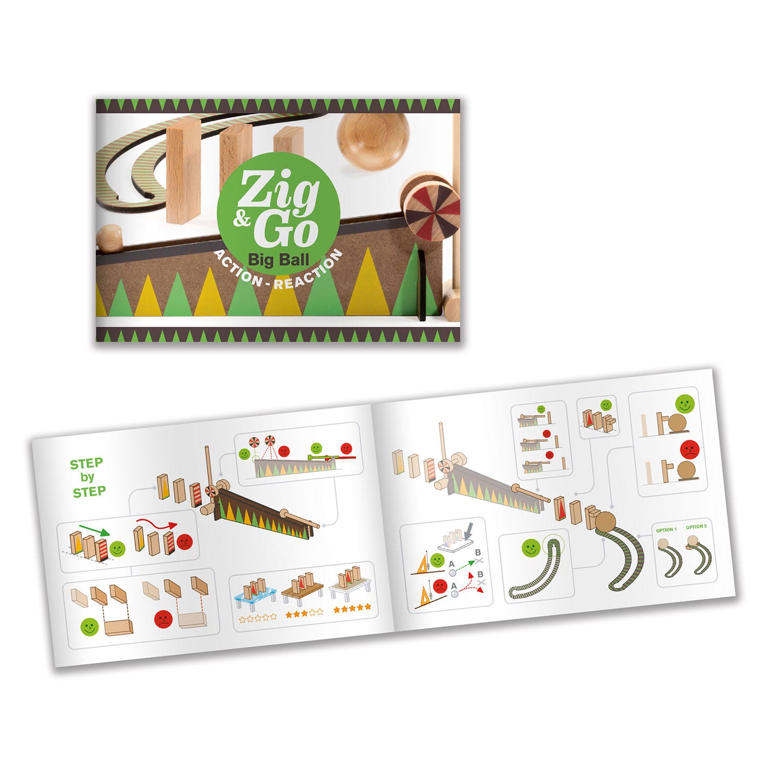 Djeco Zig & Go Action Reaction Baan, 27dlg.