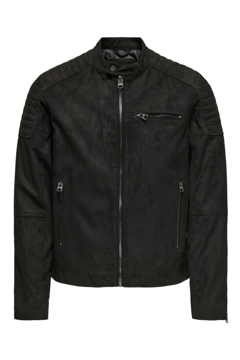 Only & Sons zwarte heren jas