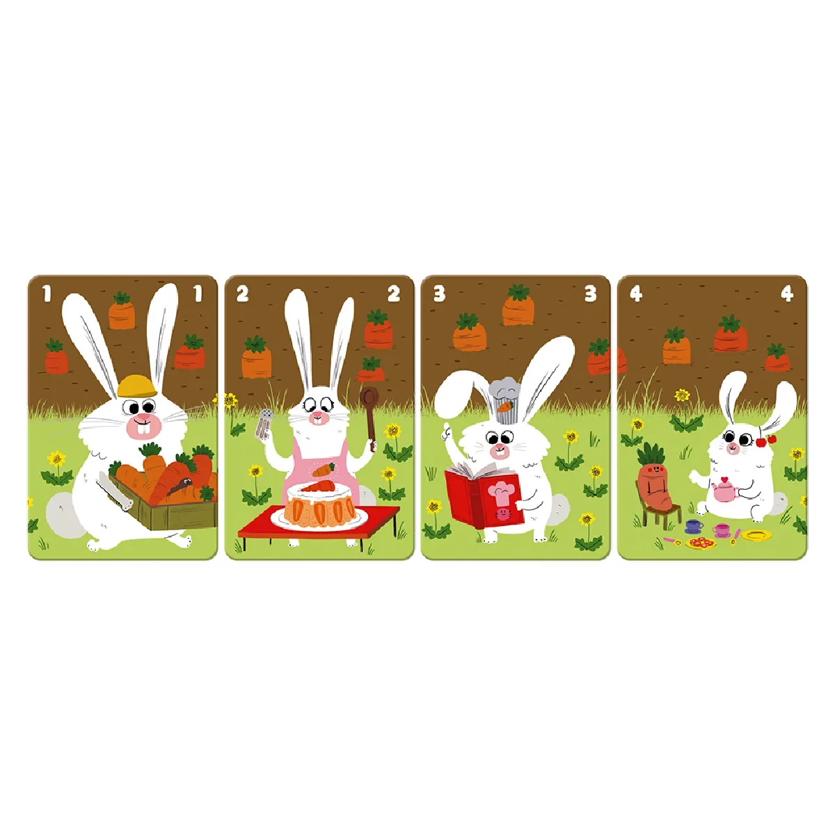 Juratoys-Janod Jeu de 7 familles Family Farm