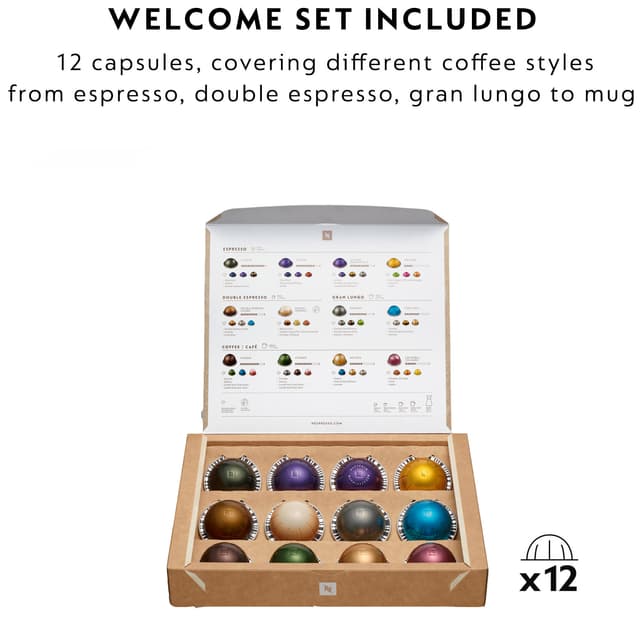 Nespresso Vertuo Pop x Oatly værdipakke fra DeLonghi (sort)