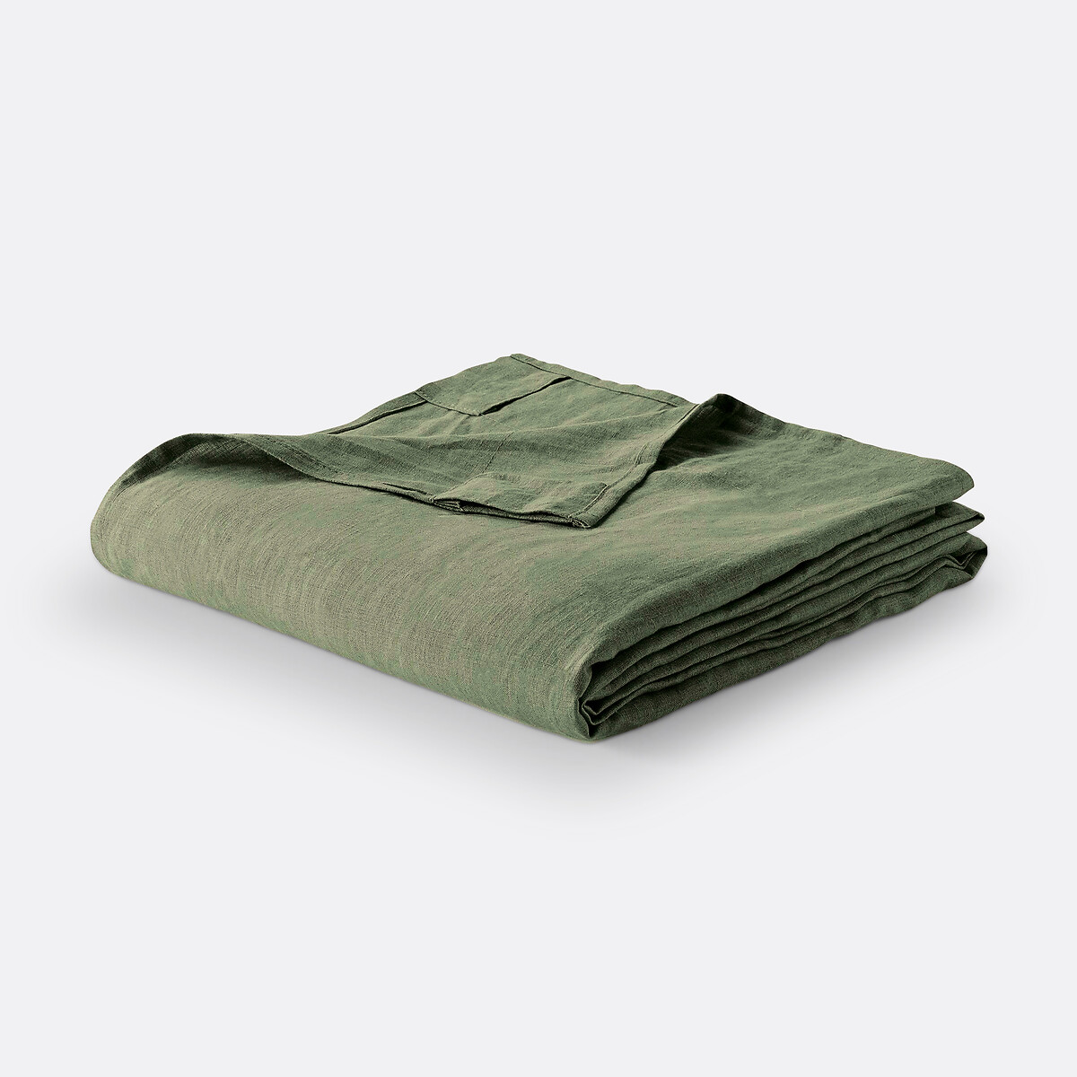 LA REDOUTE INTERIEURS<br>Cortina de linho lavado com laços ocultos, radiador, Onega