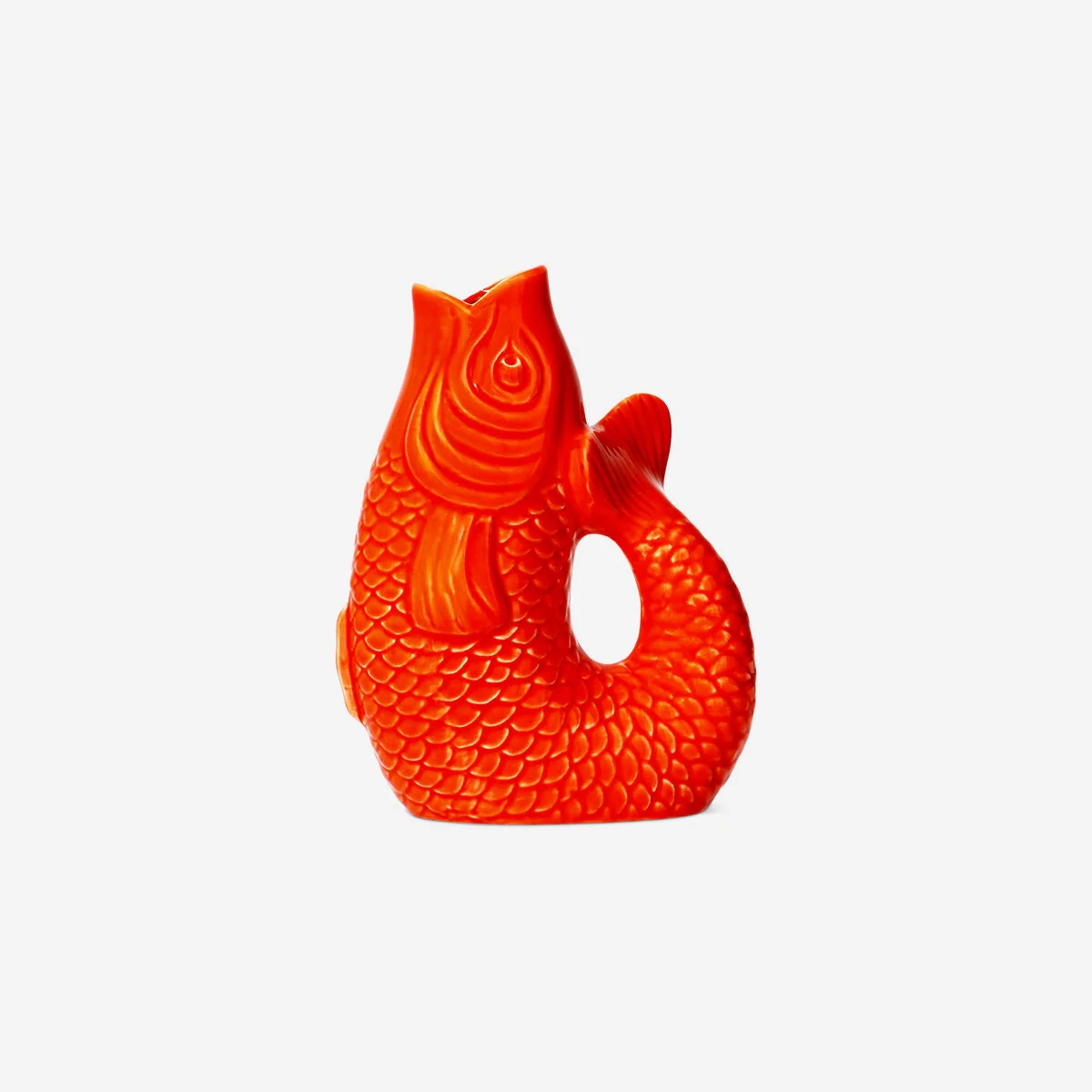 Orange fiskevase