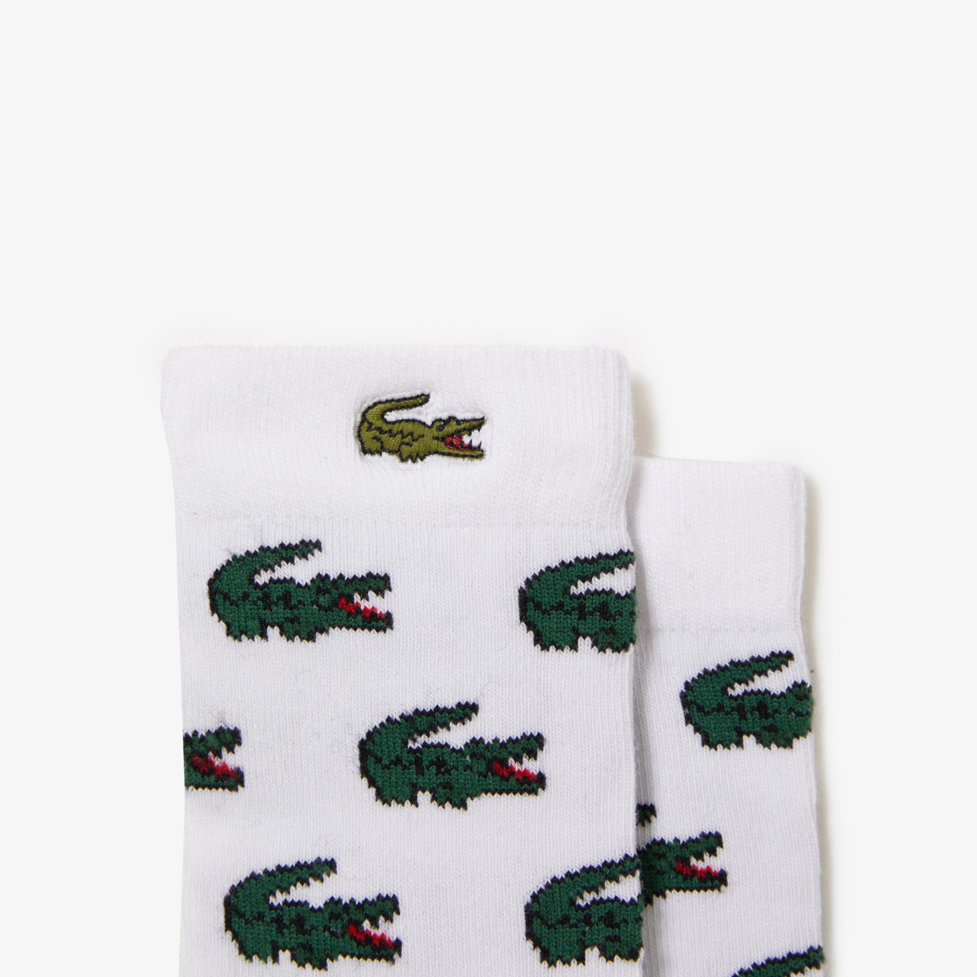 Lot de 2 paires de chaussettes à motif crocodile Chaussettes - Blanc - Lacoste - Enfant