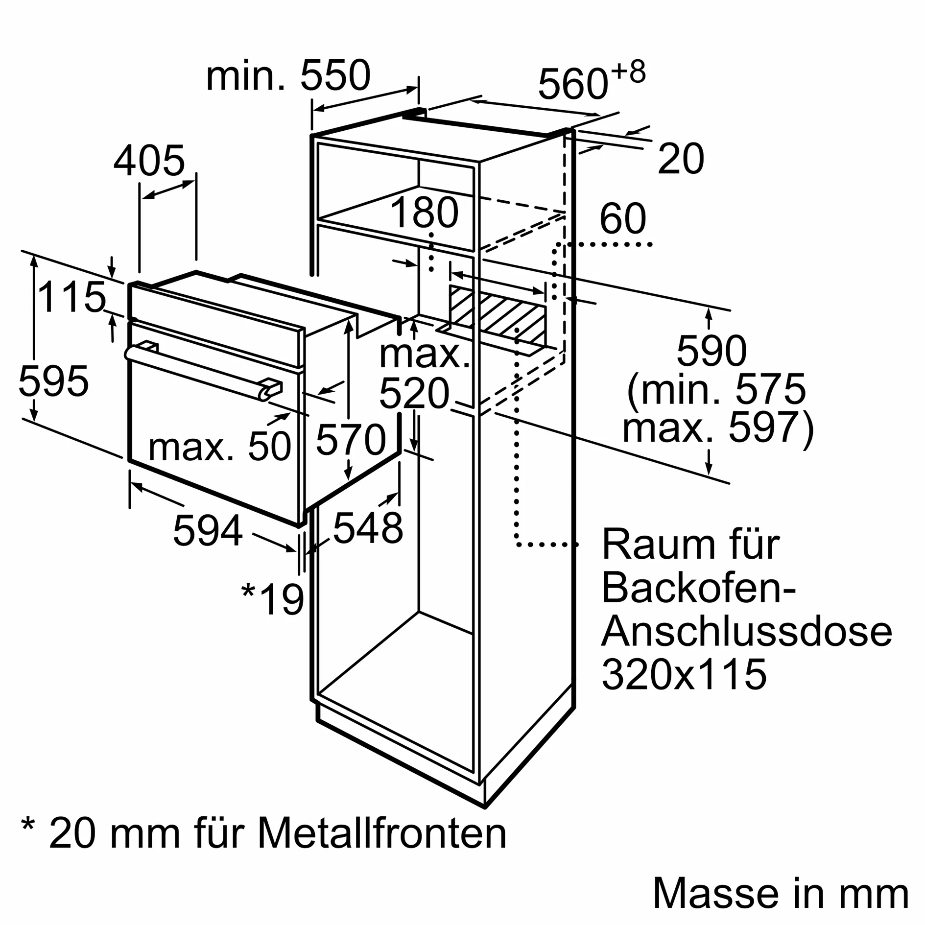 BOSCH Einbau-Backofenset HBD234FB65 - Induktion - A