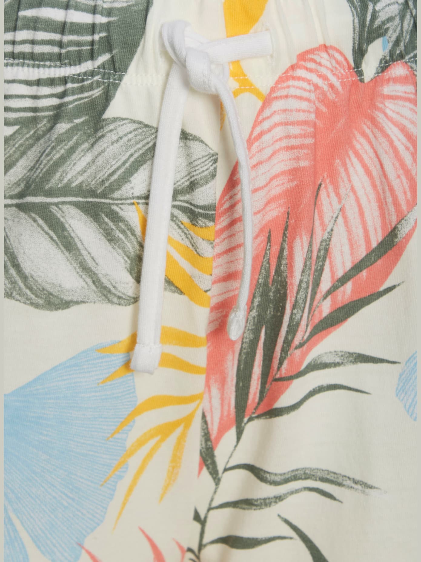 Pyjama court classique à motif tropical
