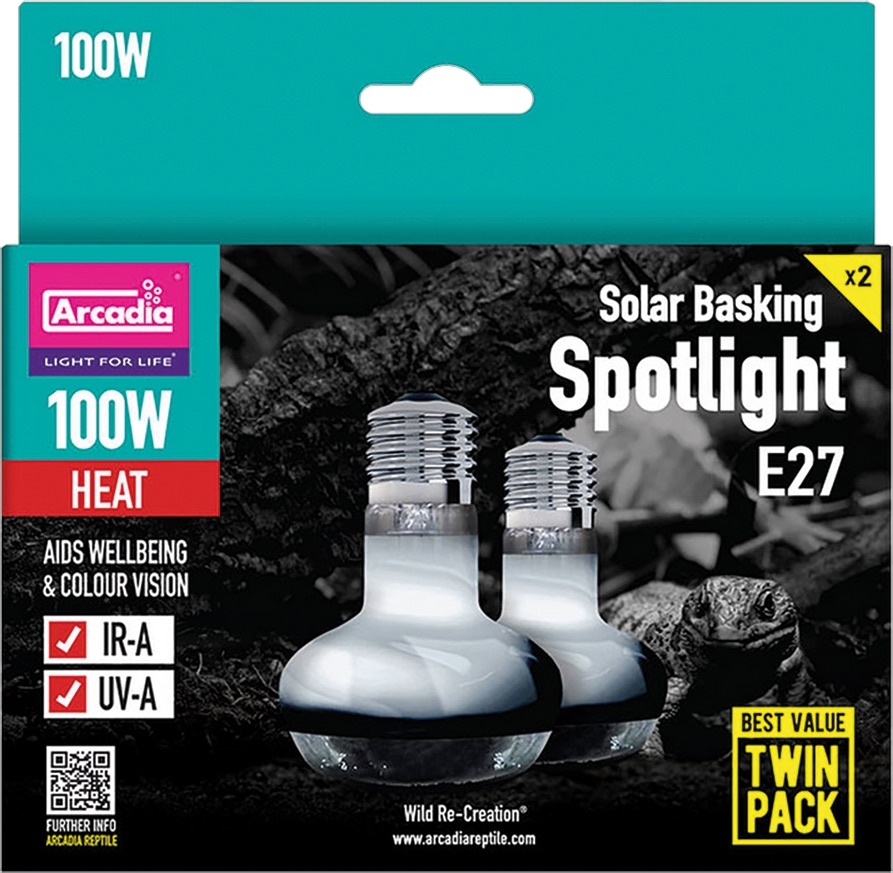 Arcadia Arcadia Spotlight Warmtelamp 100W Twin Pack