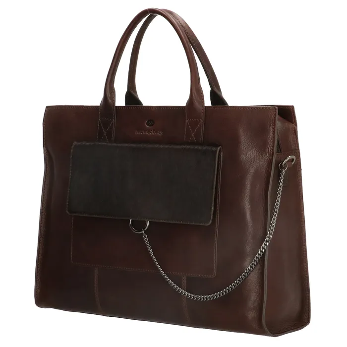 Micmacbags Mendoza Laptoptas 15,6 inch (38 cm) Donkerbruin