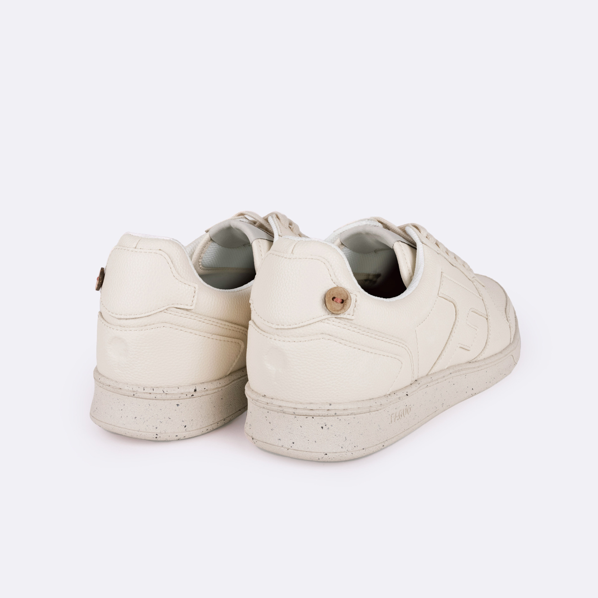 Baskets écrue cuir - modèle Hazel
