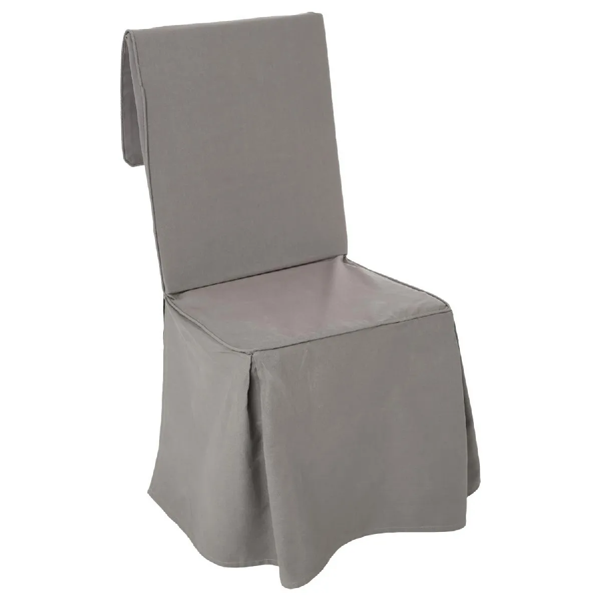 Atmosphera, Createur D'Interieur Atmosphera Housse de chaise - Gris H85 cm