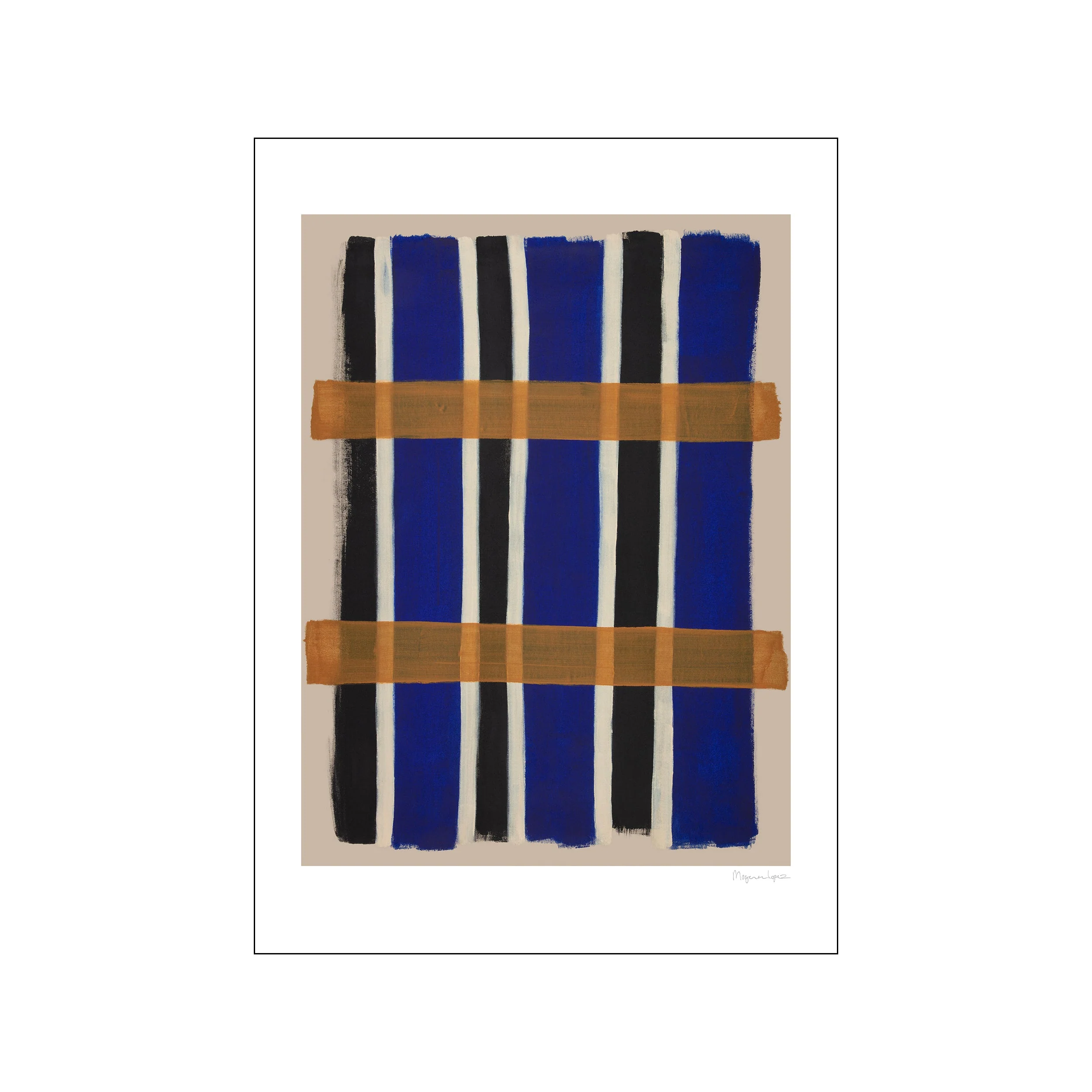 Poster & Frame  The Poster Club x Berit Mogensen Lopez Checkered plakat - 30x40 cm.