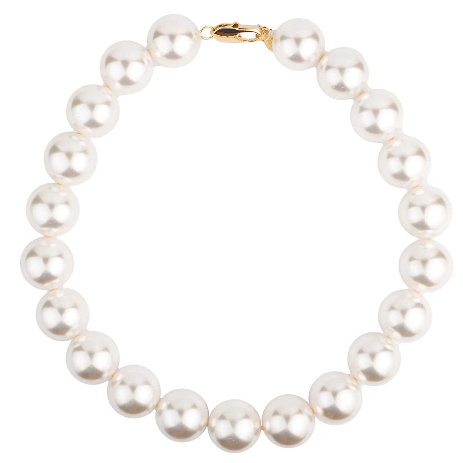 House of Vincent Arcade Fortune Choker Halskæde 18 kt. Forgyldt Sølv VJ109-UNG-V