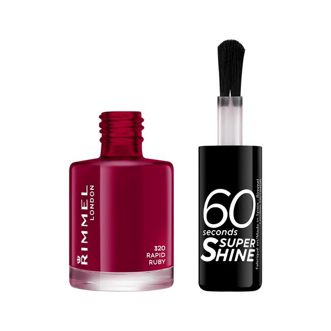 Rimmel London 60 Seconds Super Shine nagellak 320 Rapid Ruby