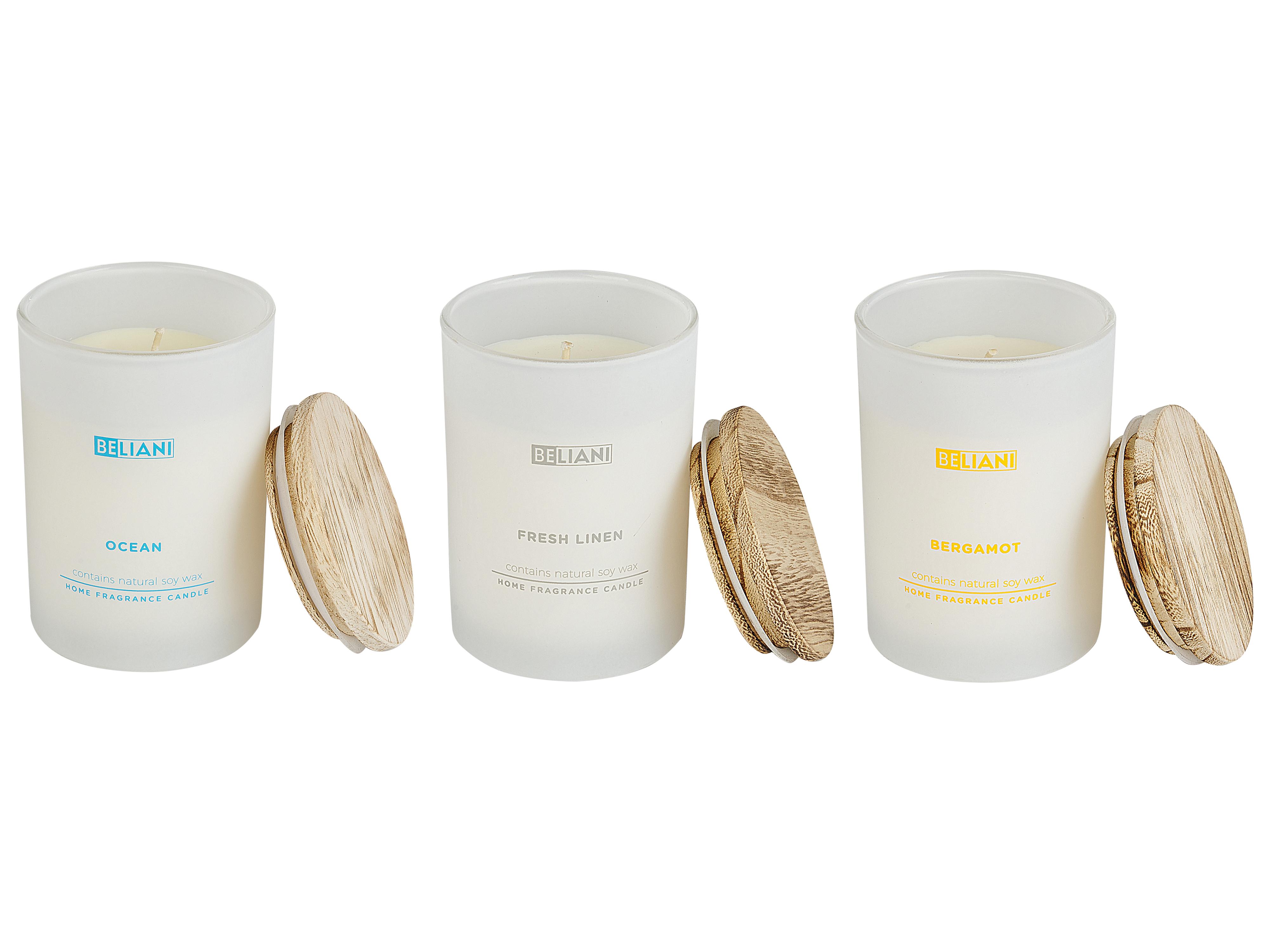 Set van 3 geurkaarsen SIMPLICITY Soja wax Fruitige geurnoten Frisse geurnoten