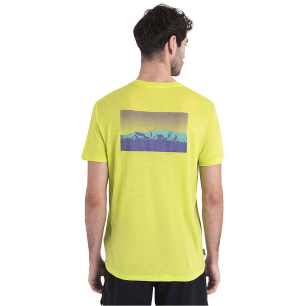 T-shirt randonnée ICEBREAKER M MERINO 150 TECH LITE III SS TEE NATURAL RUN CLUB 2.0 HYPER