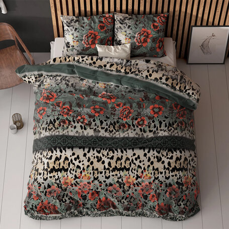 Dekbedovertrek Panther Lace - Antraciet