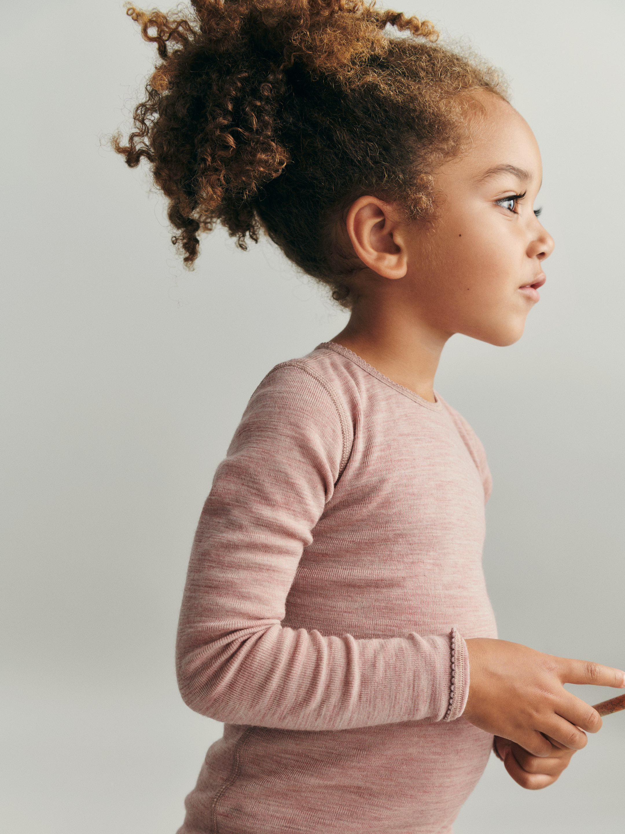 Shirt van merinowol voor kinderen in Natuur
