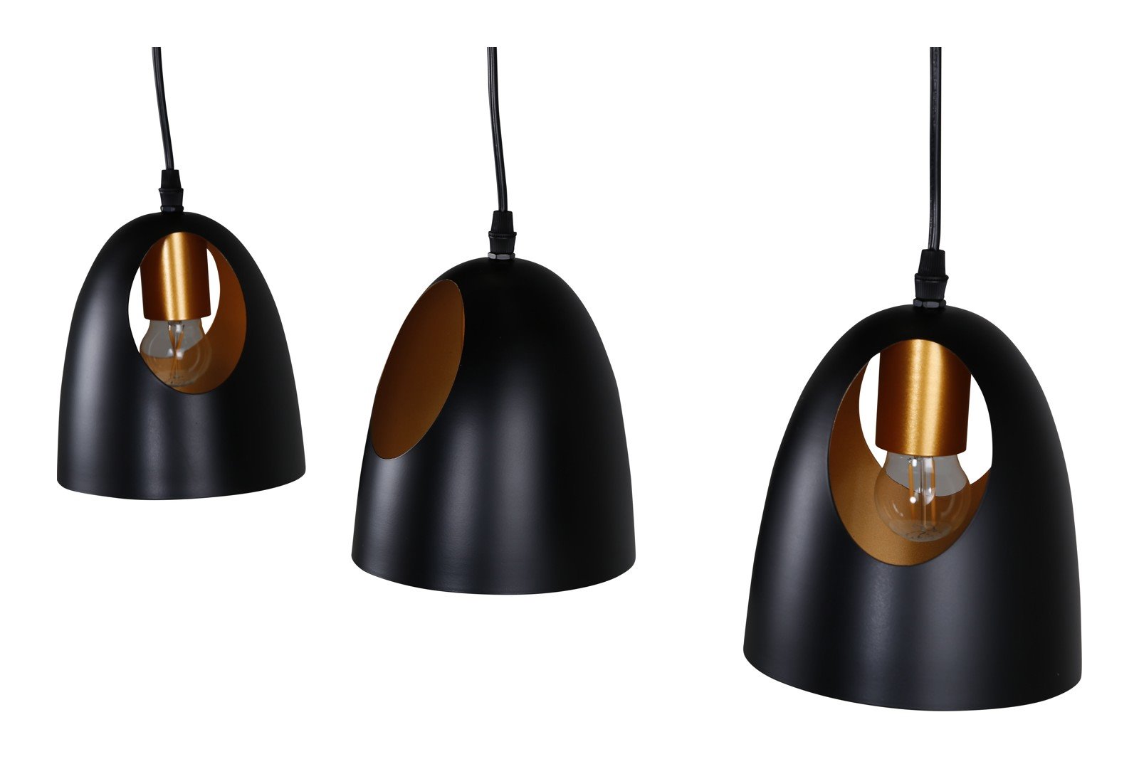 Elda taklampe Sort