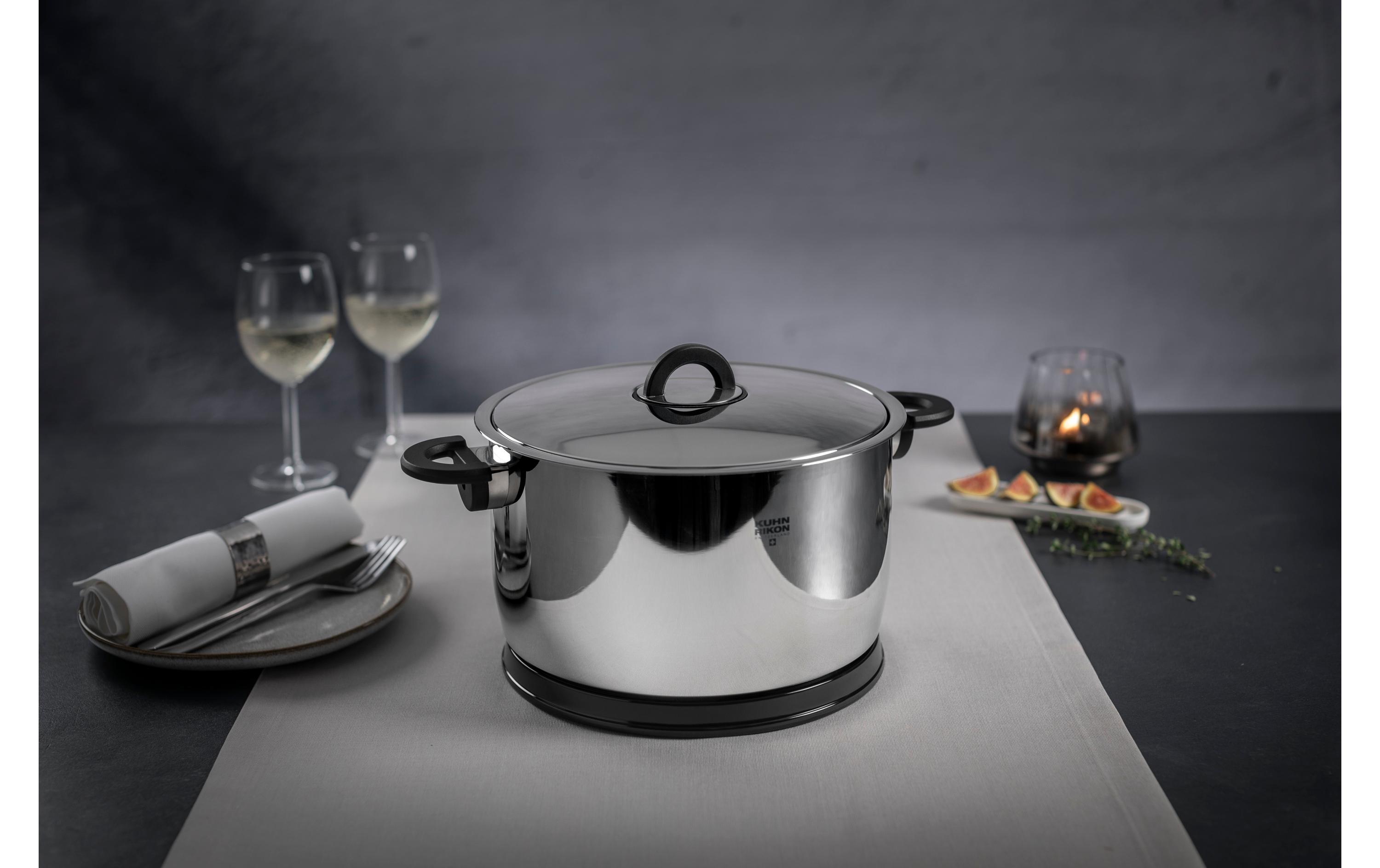 Servierkasserolle Durotherm Pro 22 cm, 5 l, Schwarz<br>Servierkochtopf
