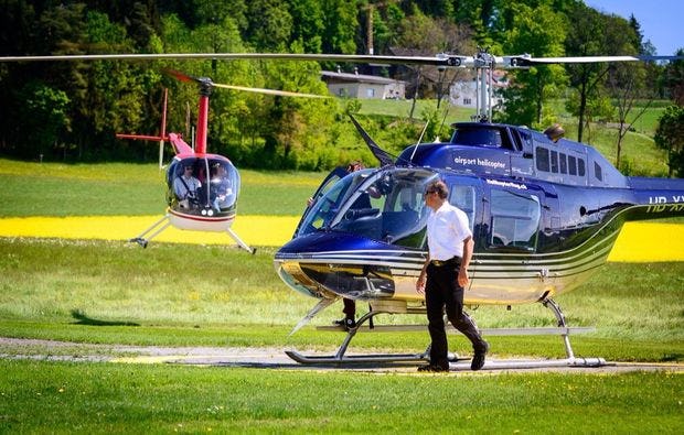 Helikopterflug über Luzern als luftige Geschenkidee