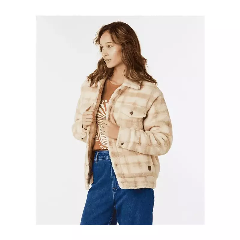Veste femme RIPCURL Sunrise Session Sherpa Jacket Beige