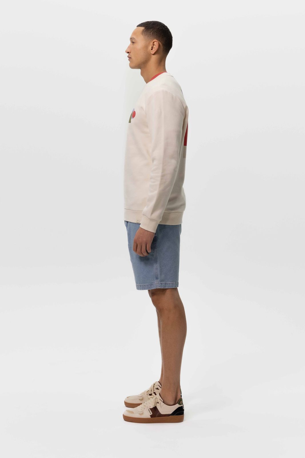 Lichtblauwe denim shorts