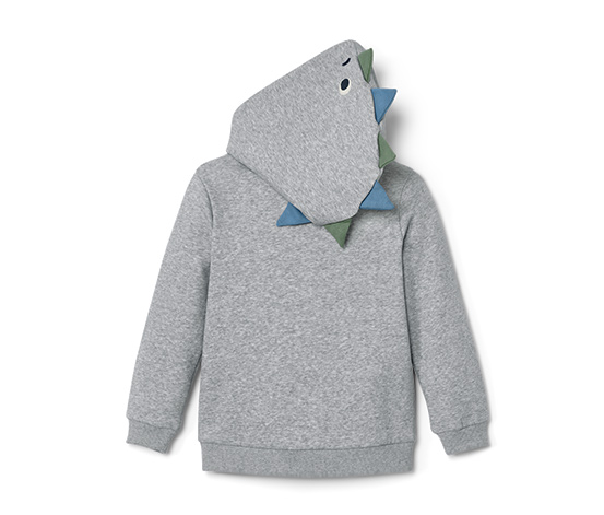 Kinder-Sweatjacke mit Dino-Applikation