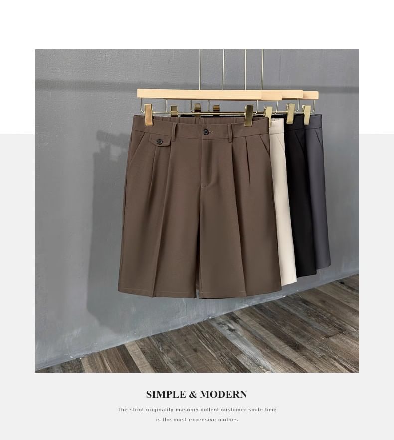 Nightbell - Mid Rise Effen Shorts