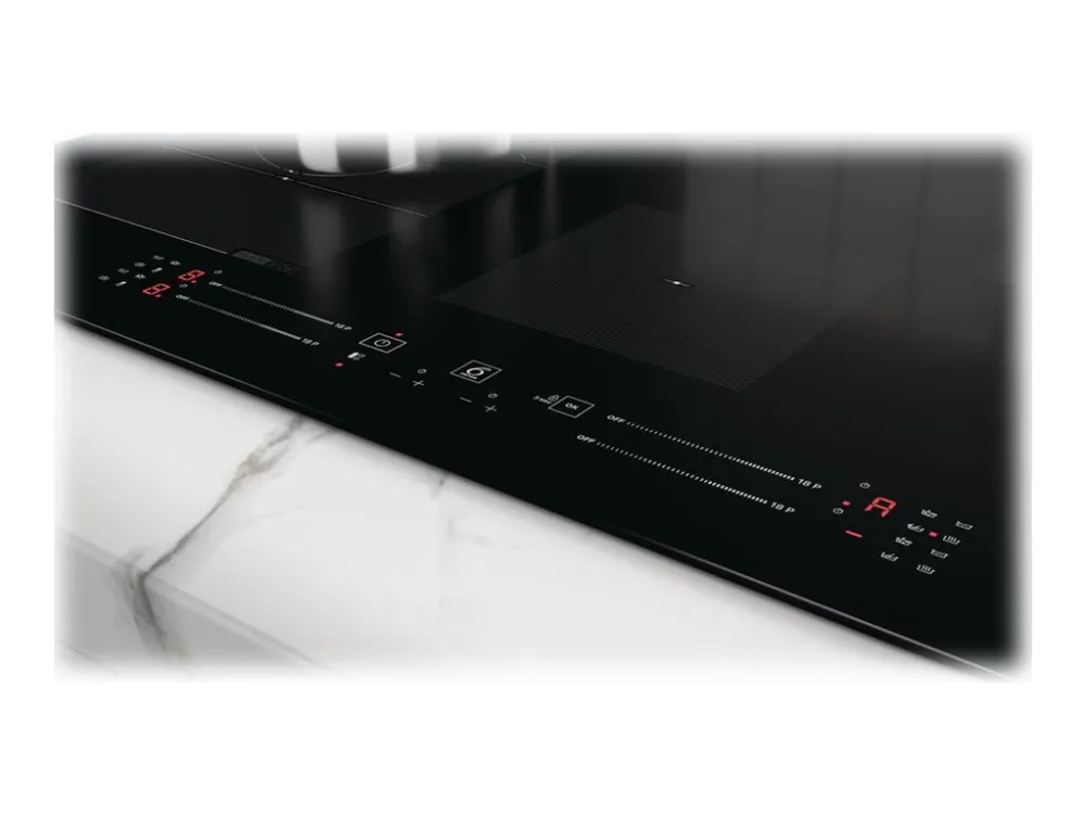 Whirlpool WF S0377 NE/IXL - Induktions kogeplade - 4 plader - Niche - bredde: 75 cm - dybde: 48 cm - sort