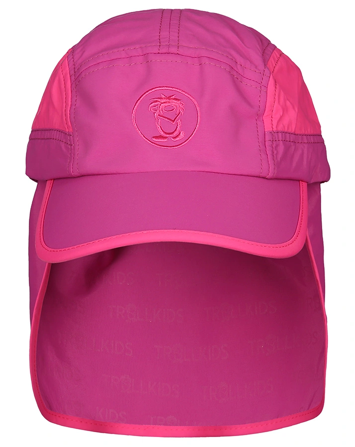 Sonnenschutz-Kids TROLL CAP XT mit Nackenschutz in lila/pink