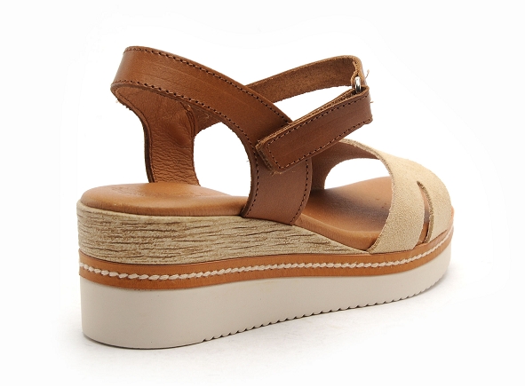 Eva frutos nu pieds talons femme 547 beige