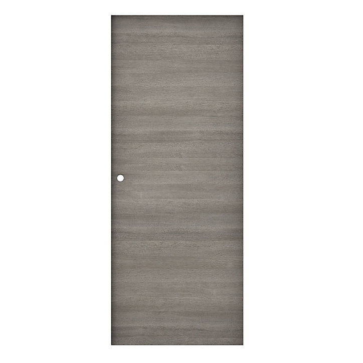 Porte coulissante Summa gris clair H.204 x l.73 cm