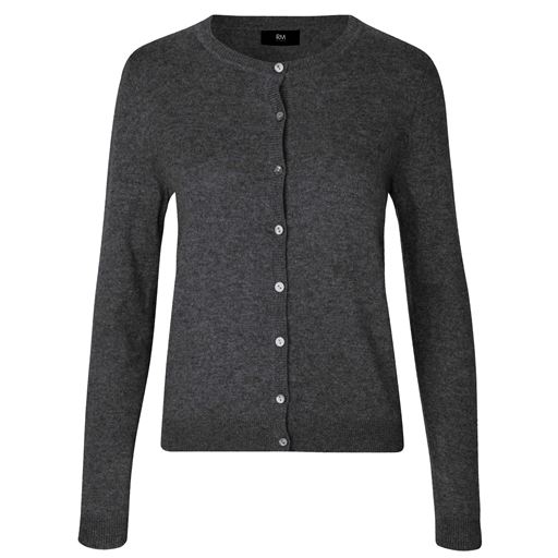 Rosemunde Sofia Wool Cardigan, Dark Grey Melange, S