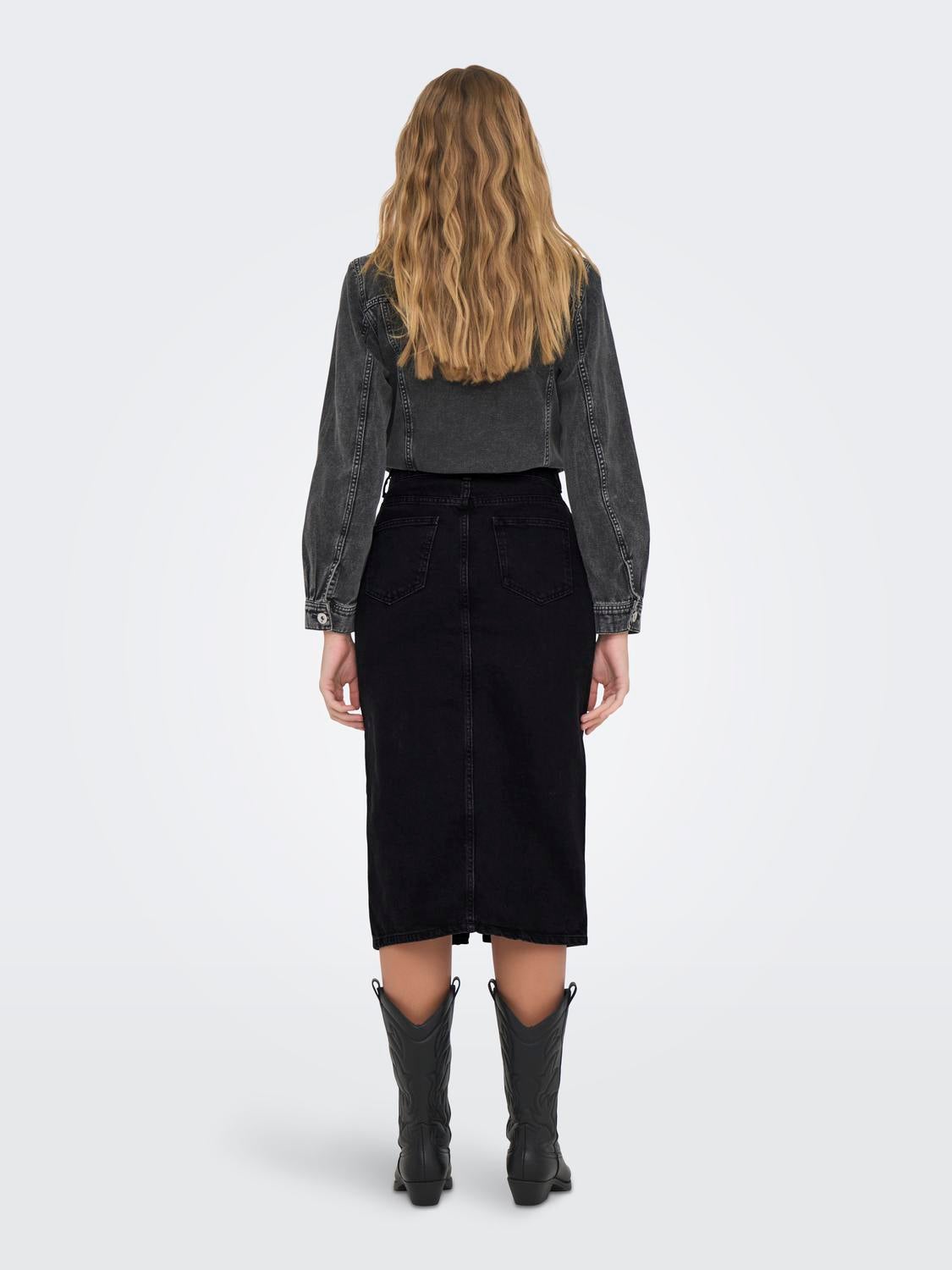 ONLBIANCA Jeansrock Washed Black