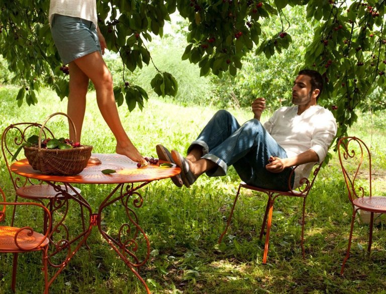 Fermob 1900 stapelbare tuinstoel Cotton White