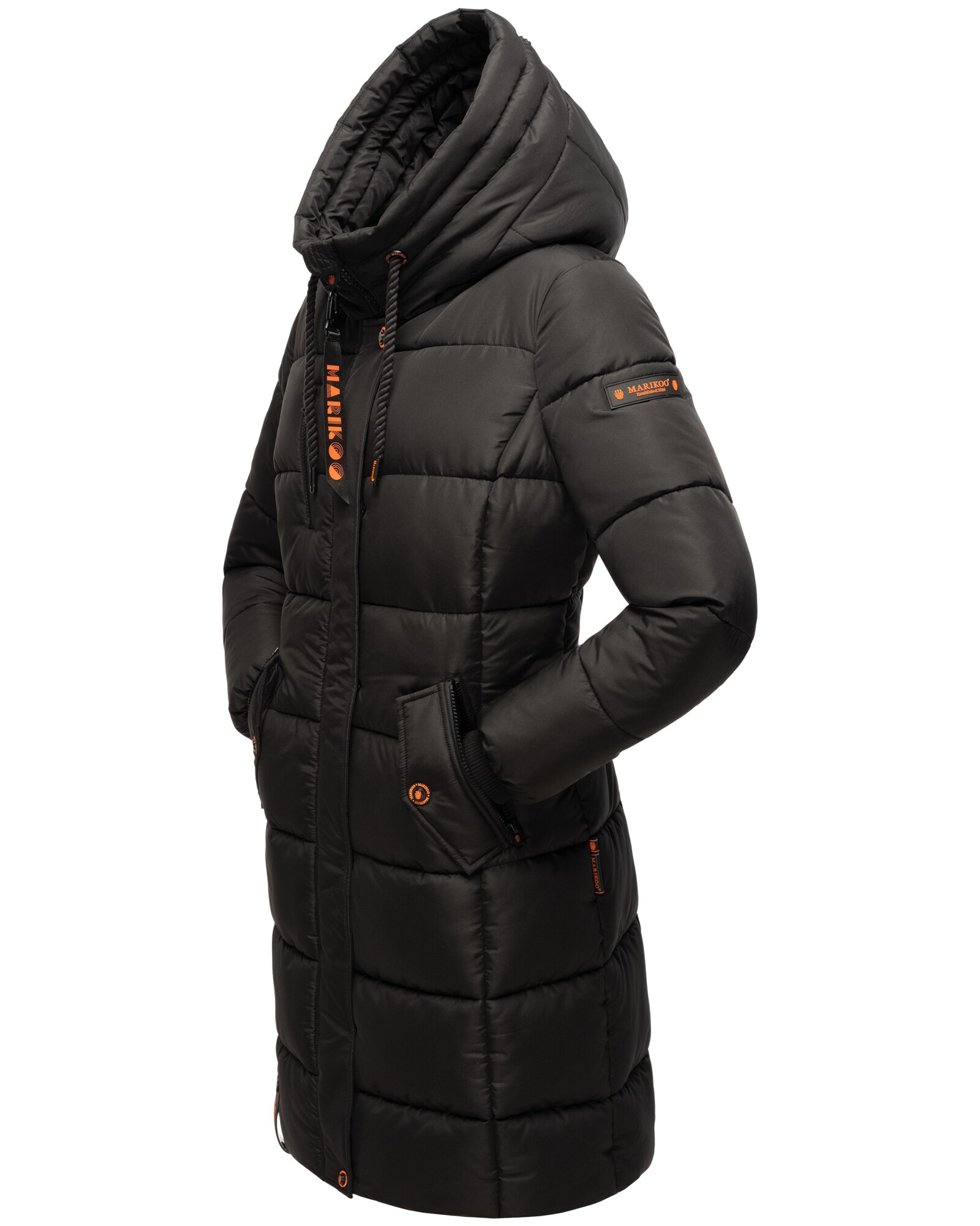 MARIKOO Damen Winterjacke Stepp Outdoor Jacke Anorak Parka Warm Mantel Kapuze Yuikoo