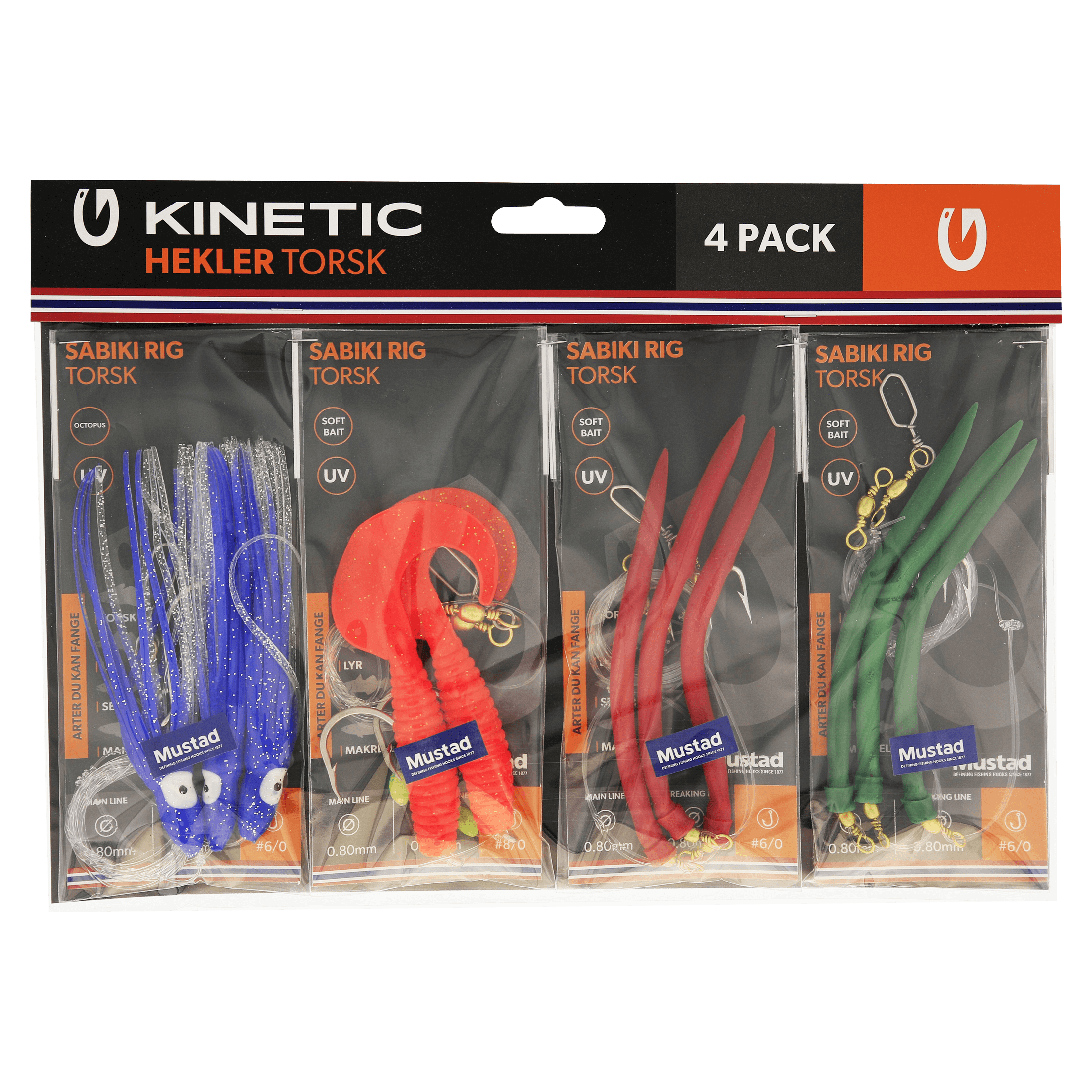Kinetic Hekler torsk 4pcs - Sluk og agn