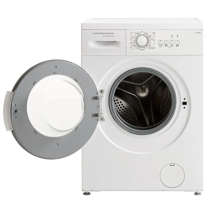 Scandomestic WAH 1506 W - Vaskemaskine - bredde: 59.5 cm - dybde: 40 cm - højde: 85 cm - 6 kg. - 1200 rpm - hvid