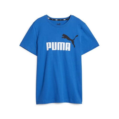 Puma - ESS+ 2 COL LOGO TEE B - Bleu