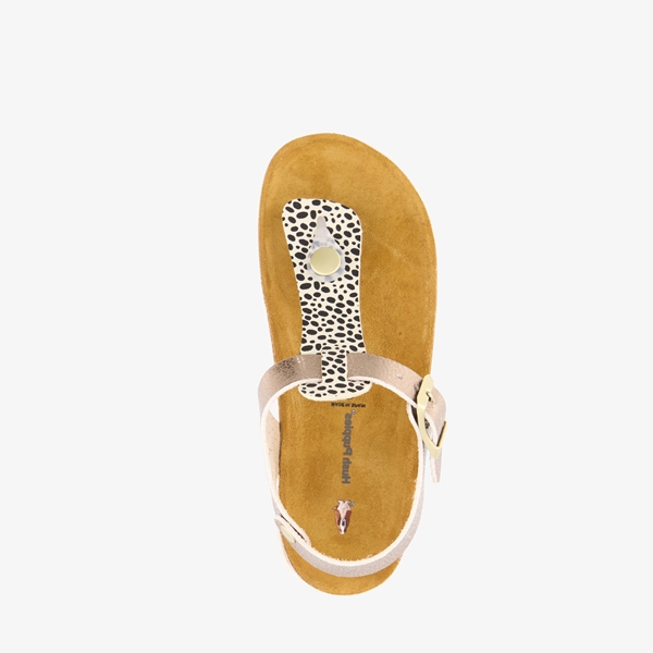 Hush Puppies meisjes bio sandalen goud stippen
