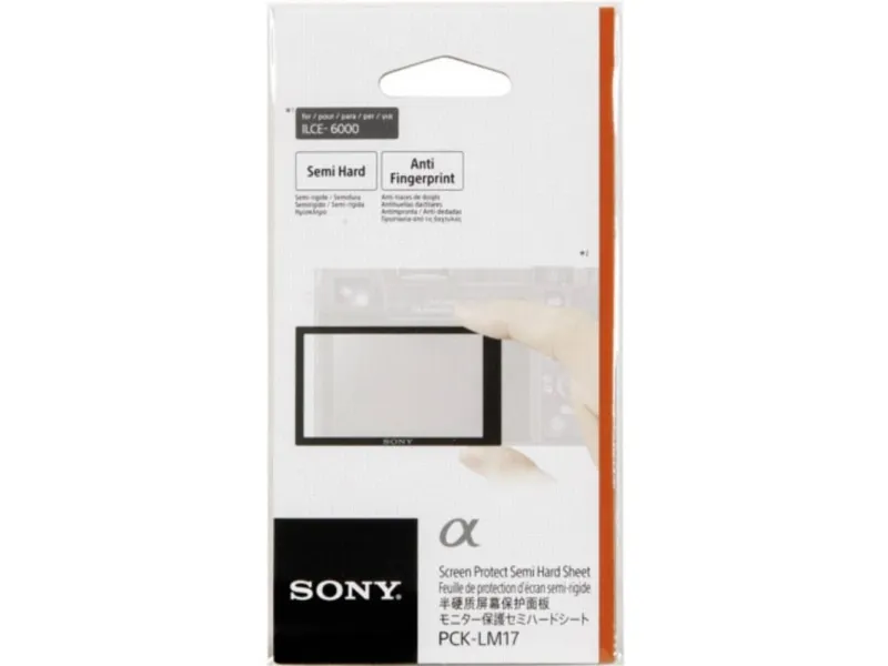 Sony PCK-LM17 - LCD skærmbeskytter - for a6000 ILCE-6000, ILCE-6000L, ILCE-6000Y; a6300 ILCE-6300, ILCE-6300L, ILCE-6300M