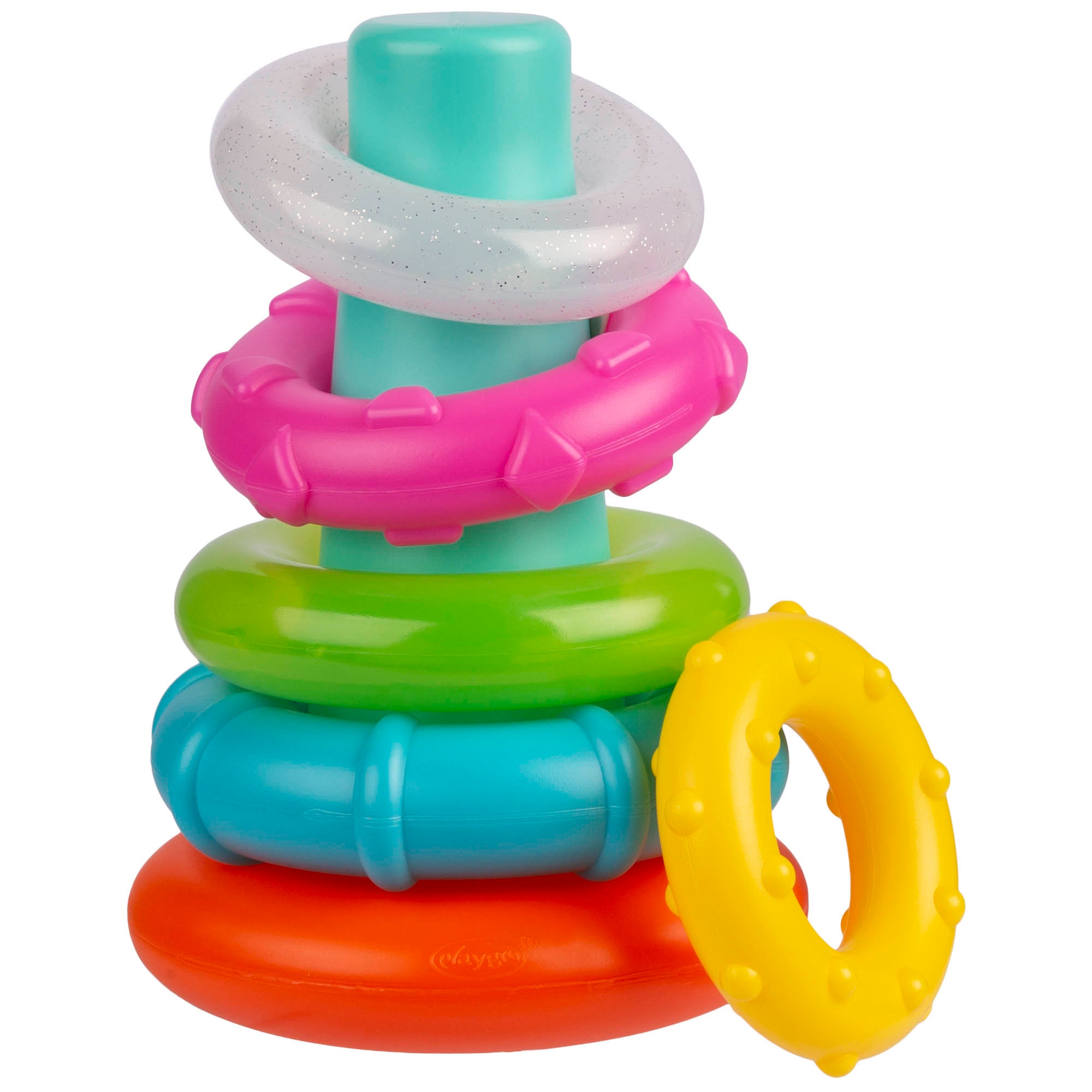 Playgro stapelringen Sort and Stack Tower multi - shop nu - Prénatal