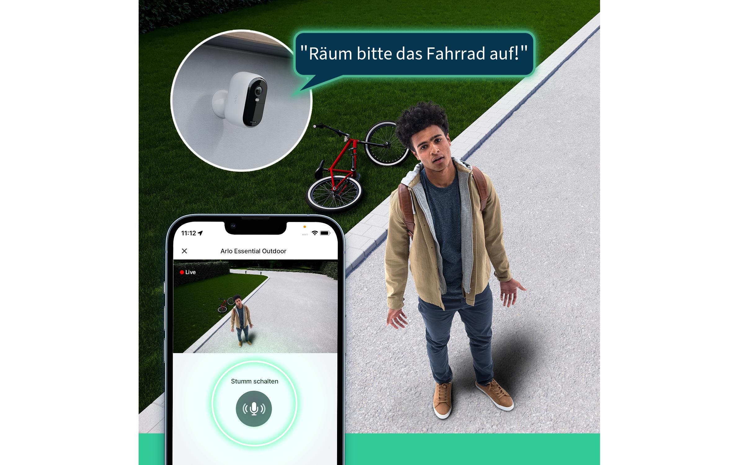 Essential Outdoor FHD (Gen 2) VMC2450 Weiss, 4er Set<br>All Ihre Sicherheitsbedürfnisse. Eine leicht zu installierende Kamera