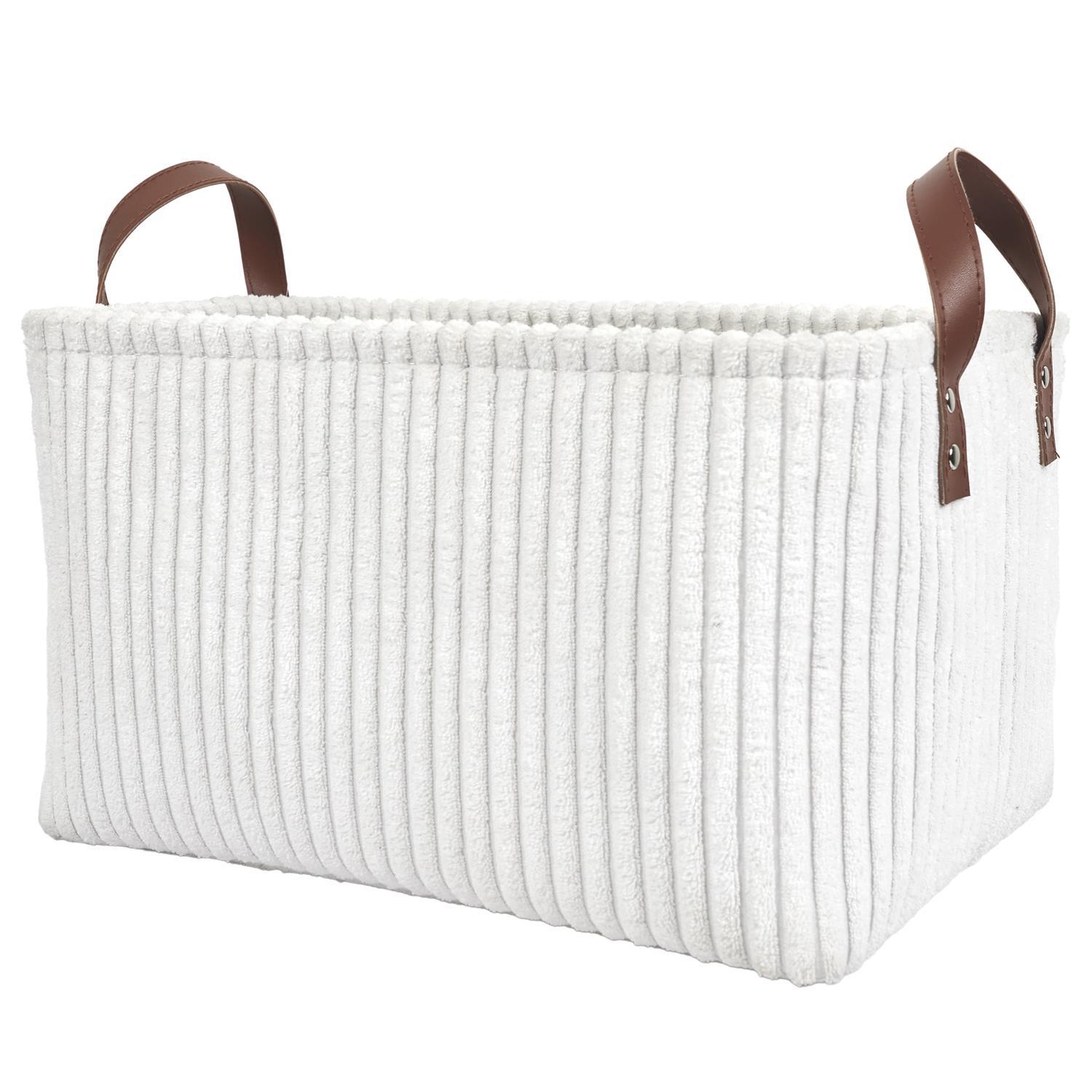 PANIER RANGEMENT BLANC COTELE M